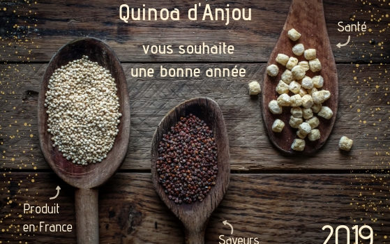Carte voeux quinoa d'anjou
